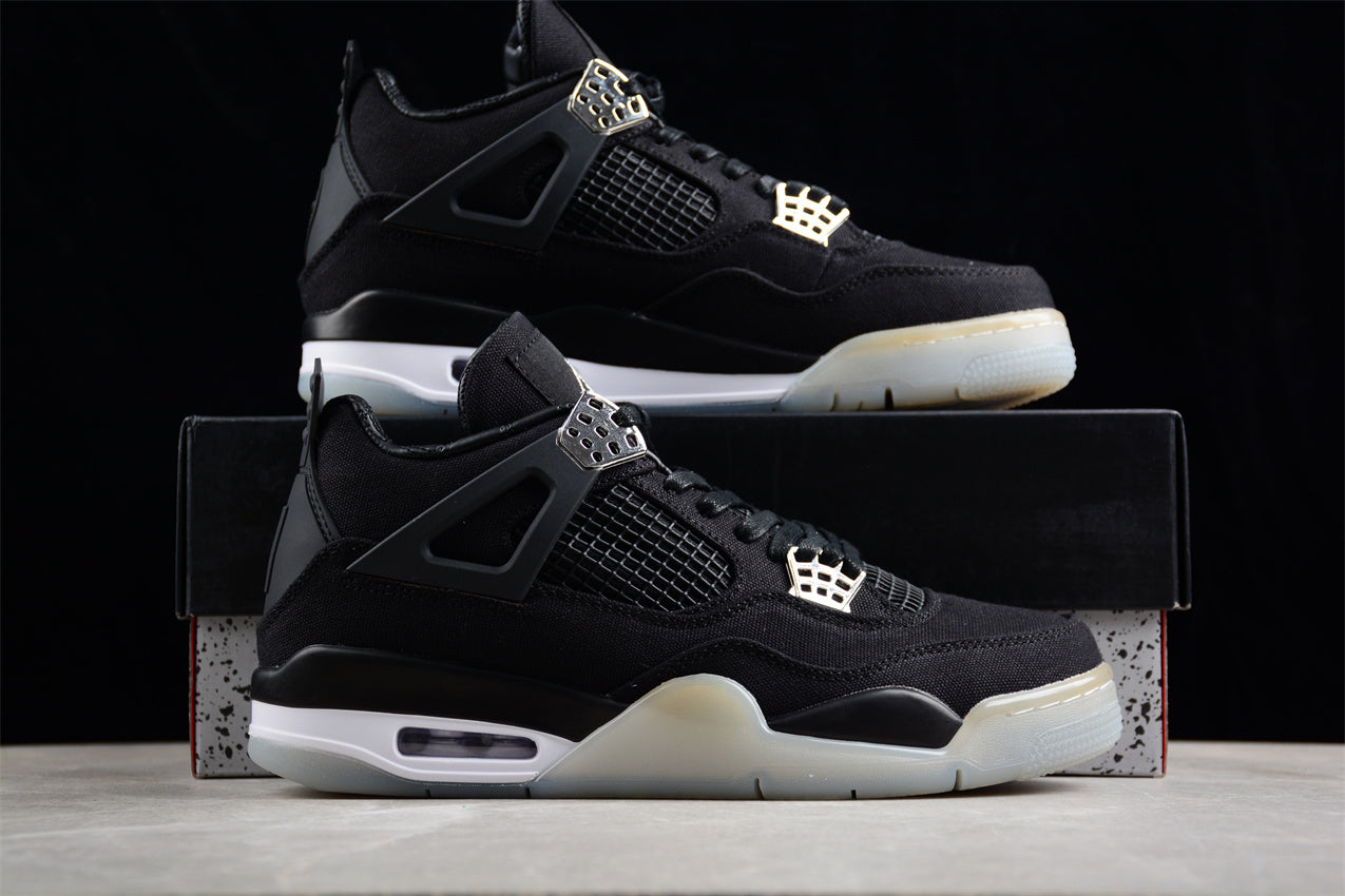 Air Jordan 4 Retro Black Shoes braveps