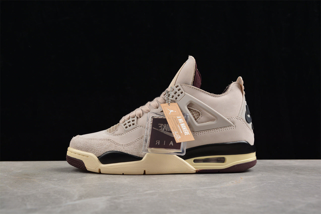 A Ma Maniere x Air Jordan 4 Retro "Fossil Stone" Shoes braveps