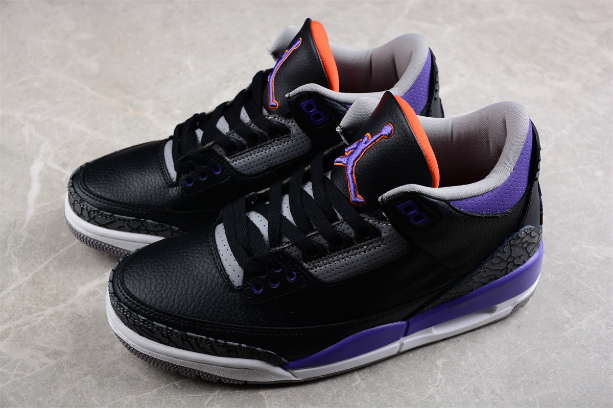 Foreign trade version of Air Jordan 3 "Court Purple" Shoes braveps