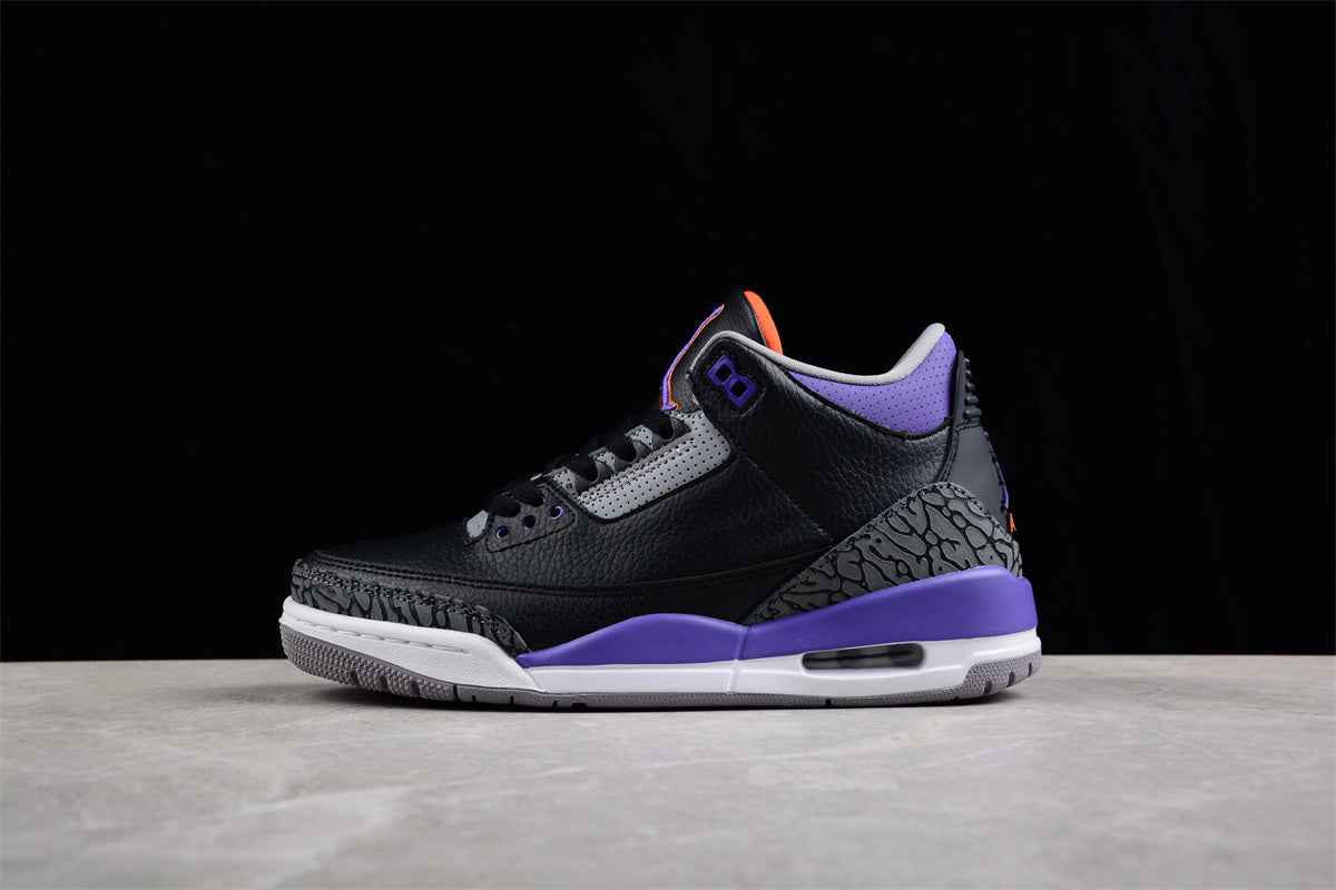 Foreign trade version of Air Jordan 3 "Court Purple" Shoes braveps