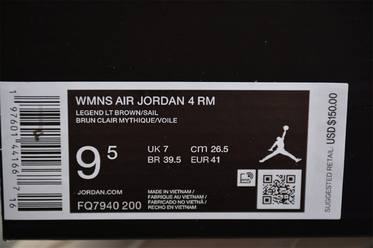 Air Jordan 4 "Remastered" White Gray Shoes braveps