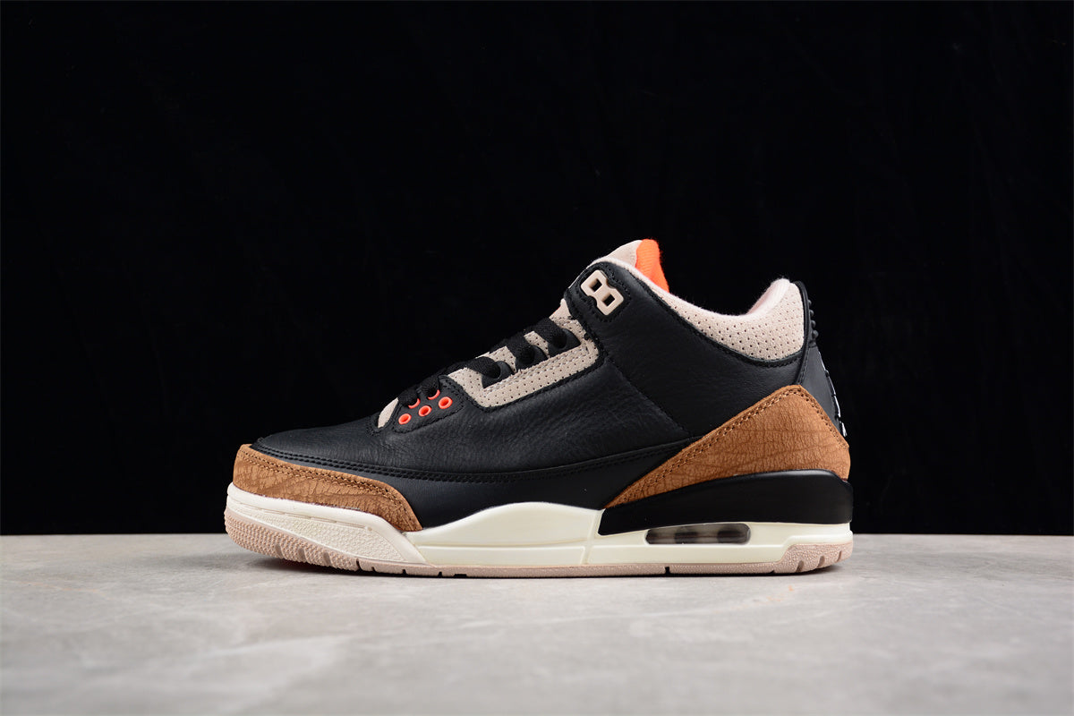 Air Jordan 3 SE "Denim" Black Brown Shoes braveps