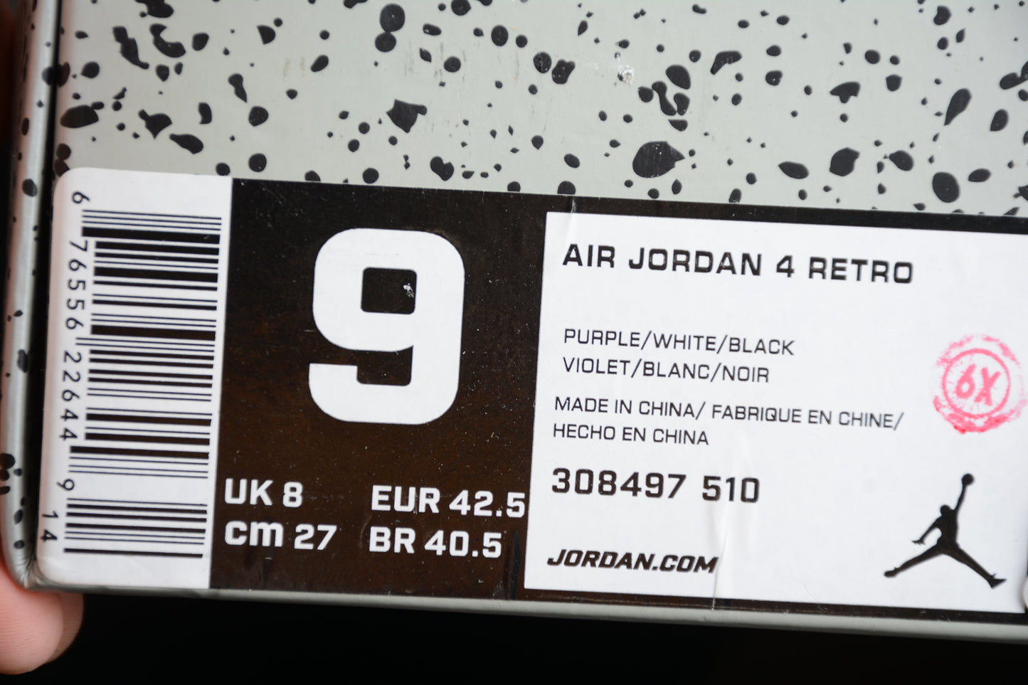 R38 Air Jordan 4 Purple Shoes braveps