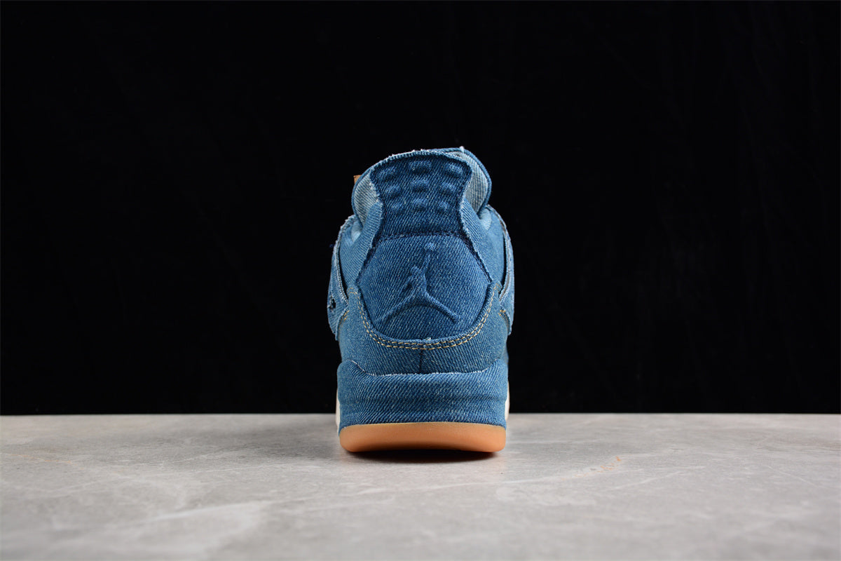 Levi's x Air Jordan 4 Blue  Shoes braveps