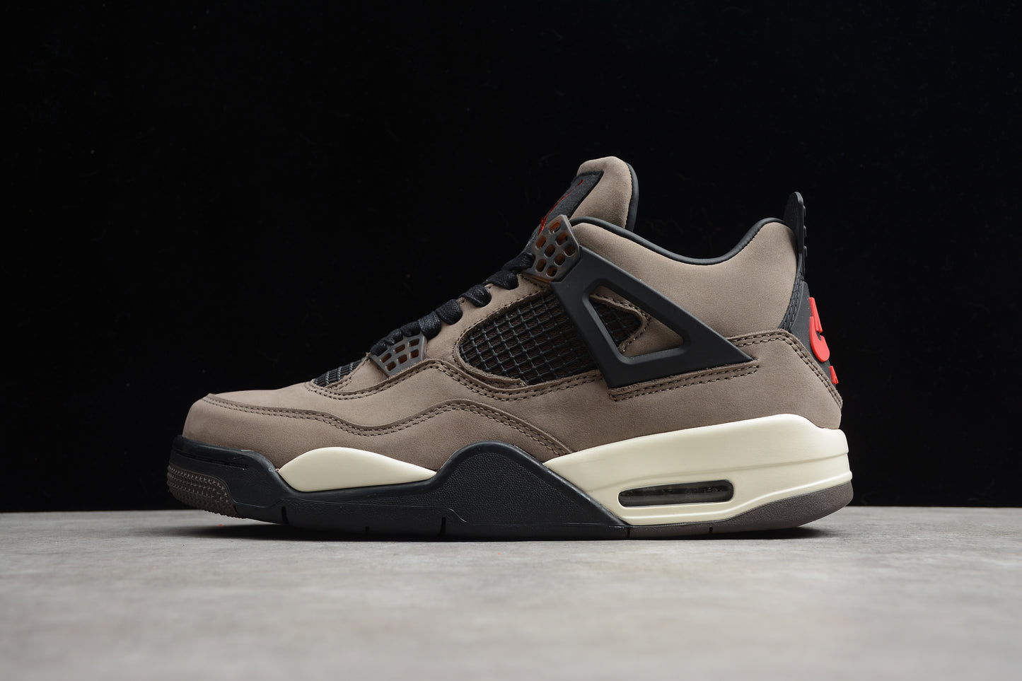 R43 Air Jordan 4 Khaki Black Shoes braveps