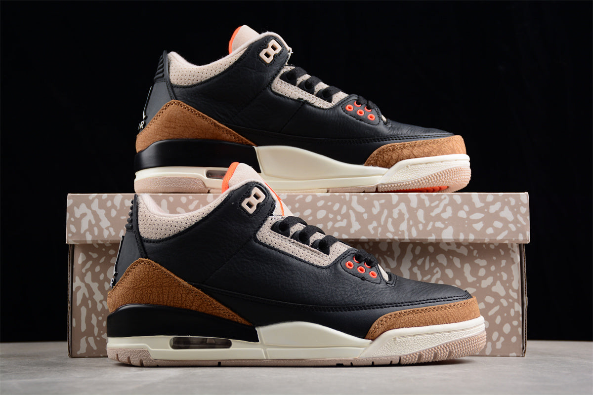 Air Jordan 3 SE "Denim" Black Brown Shoes braveps