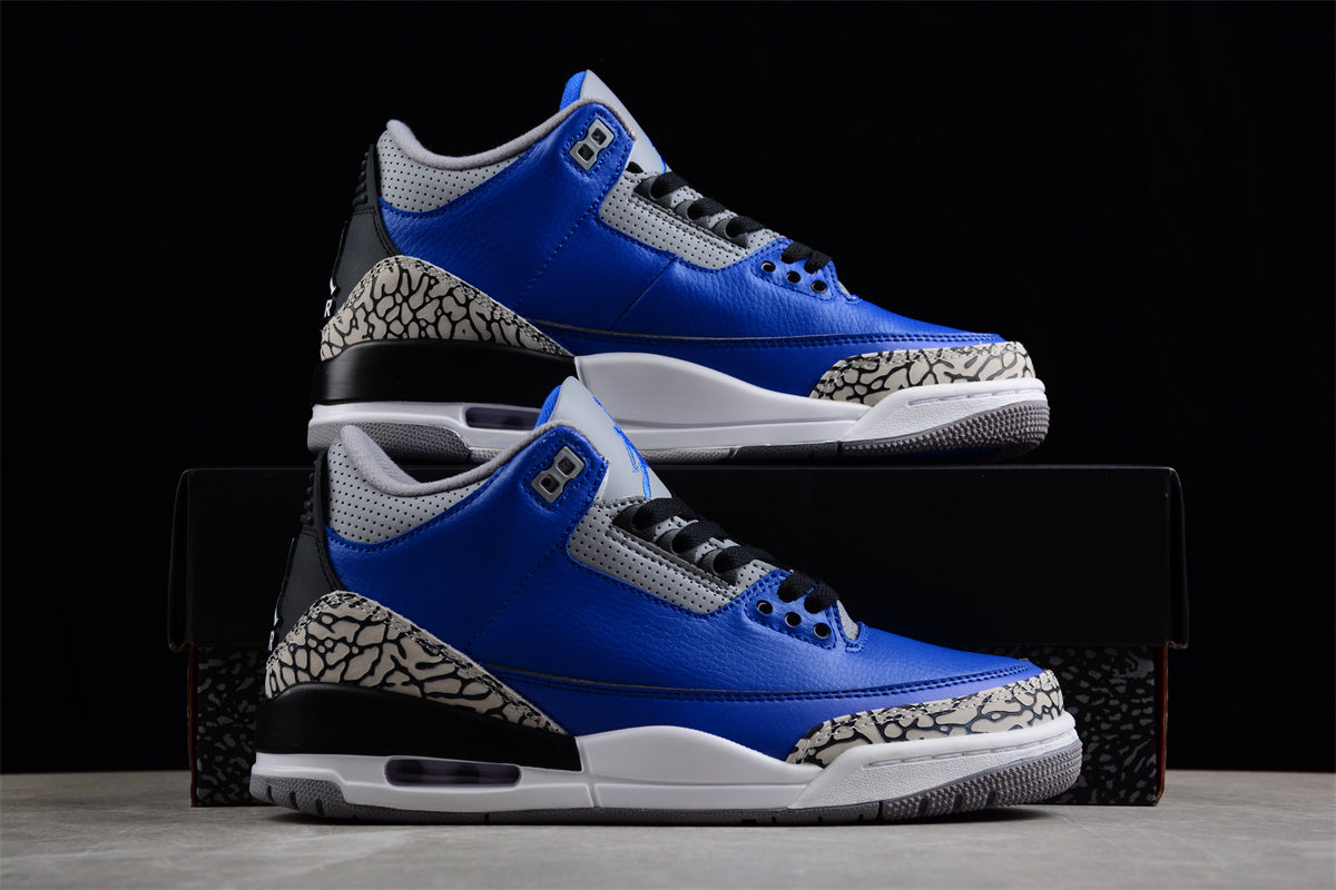 Foreign trade version of Air Jordan 3 "Varsity Royal" Shoes braveps