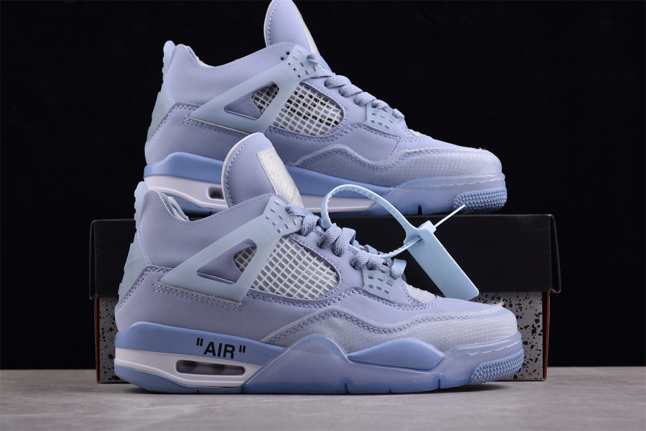 Off-White x Air Jordan AJ4 Retro 'Cream/Sail' Shoes braveps