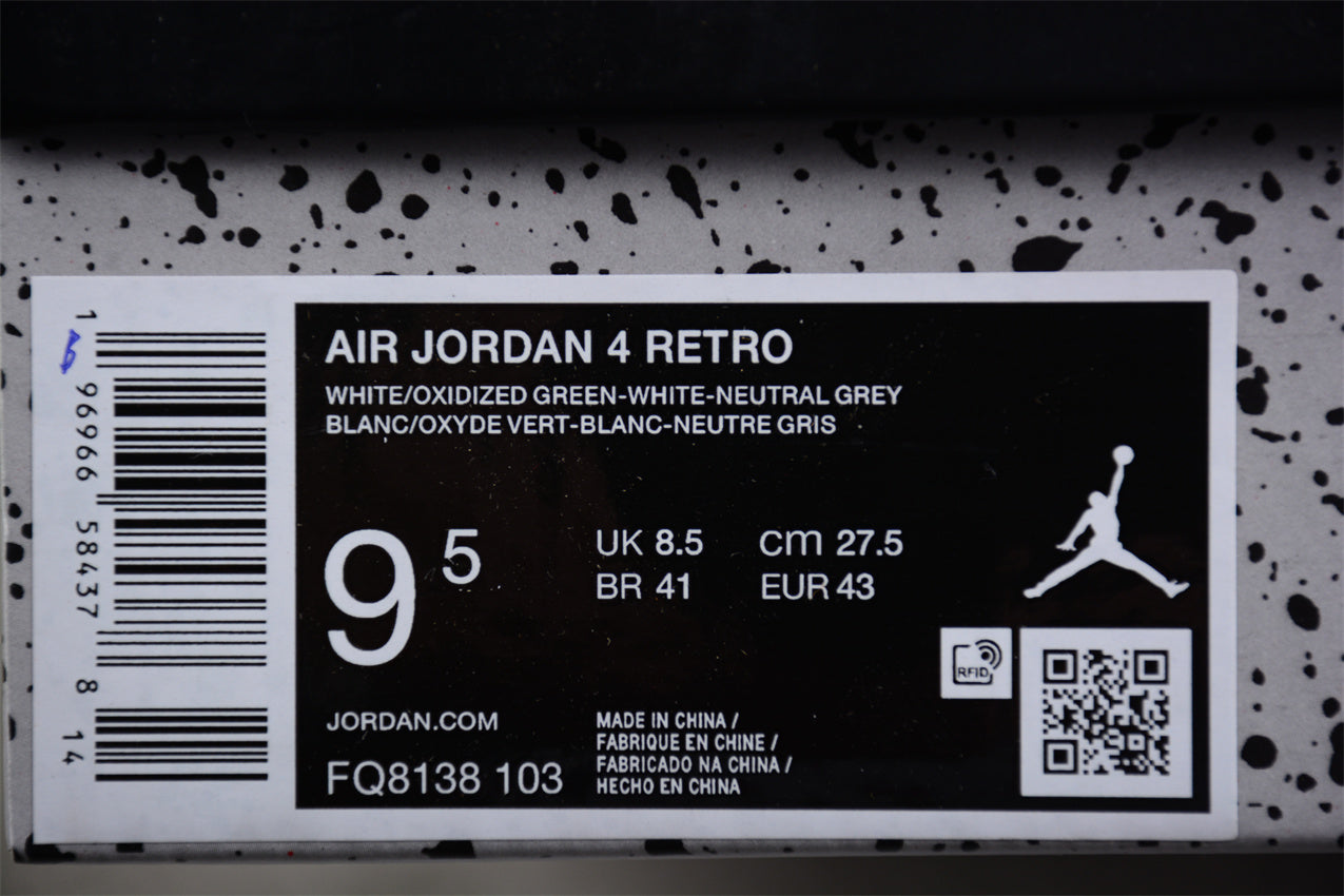 Air Jordan 4 Retro "Oxidized Green" Shoes braveps