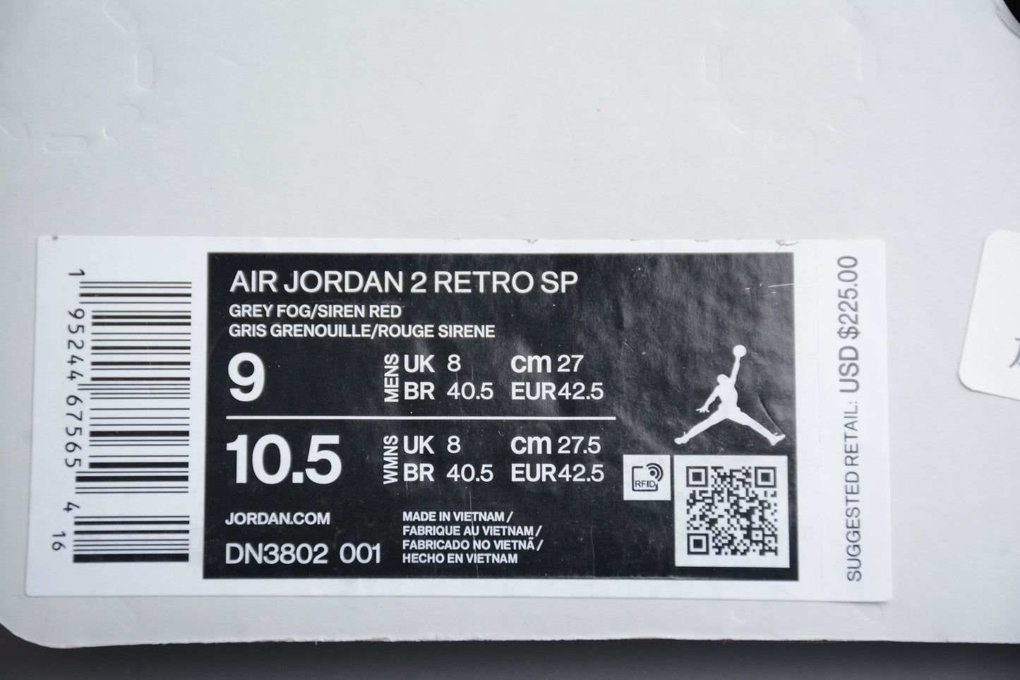 R50 Union LA x Air Jordan 2 "Grey Fog"  braveps