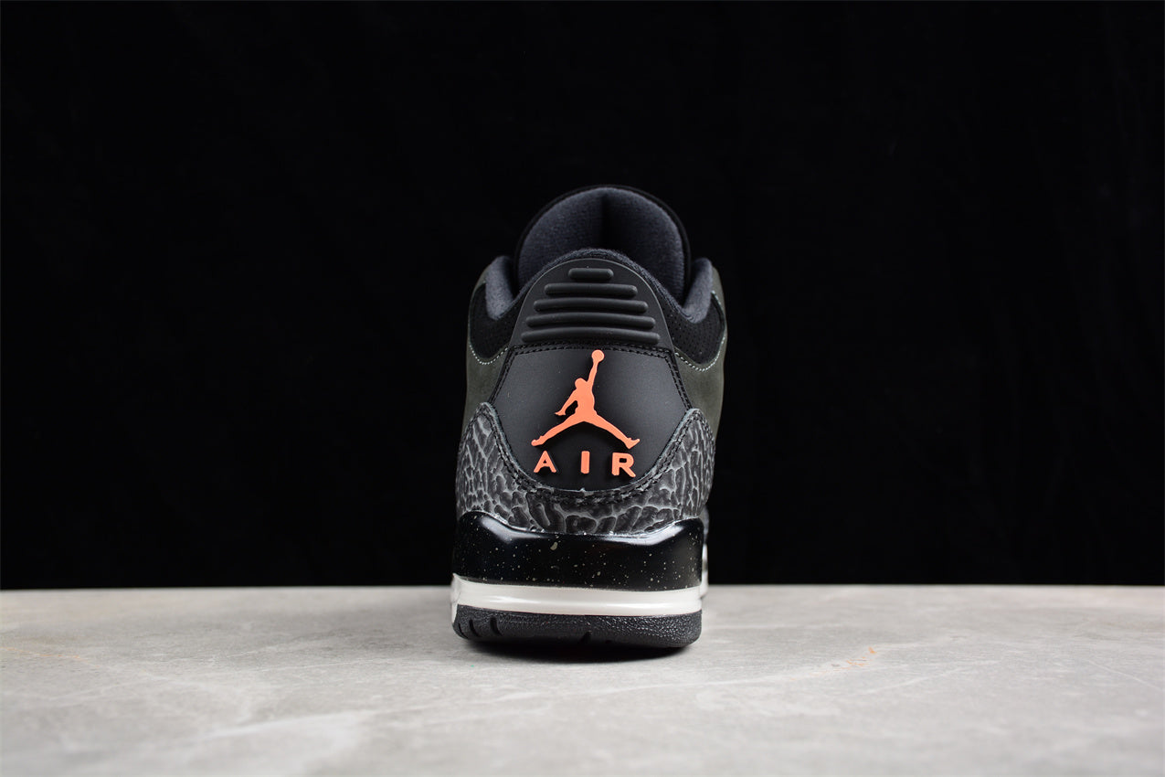 Air Jordan 3 Retro "Fear" Dark Gray Shoes braveps