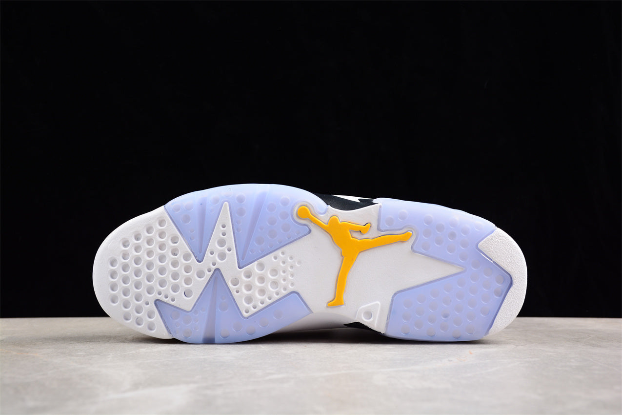 Air Jordan 6 "Yellow Ochre" White and Black Shoes braveps