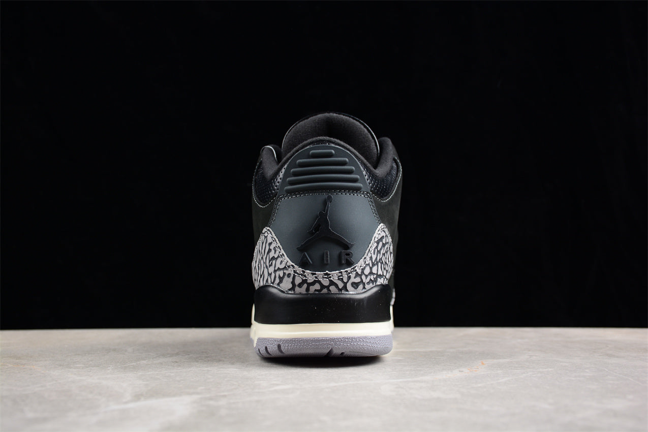 Air Jordan 3 Retro "Off Noir" Black Shoes braveps