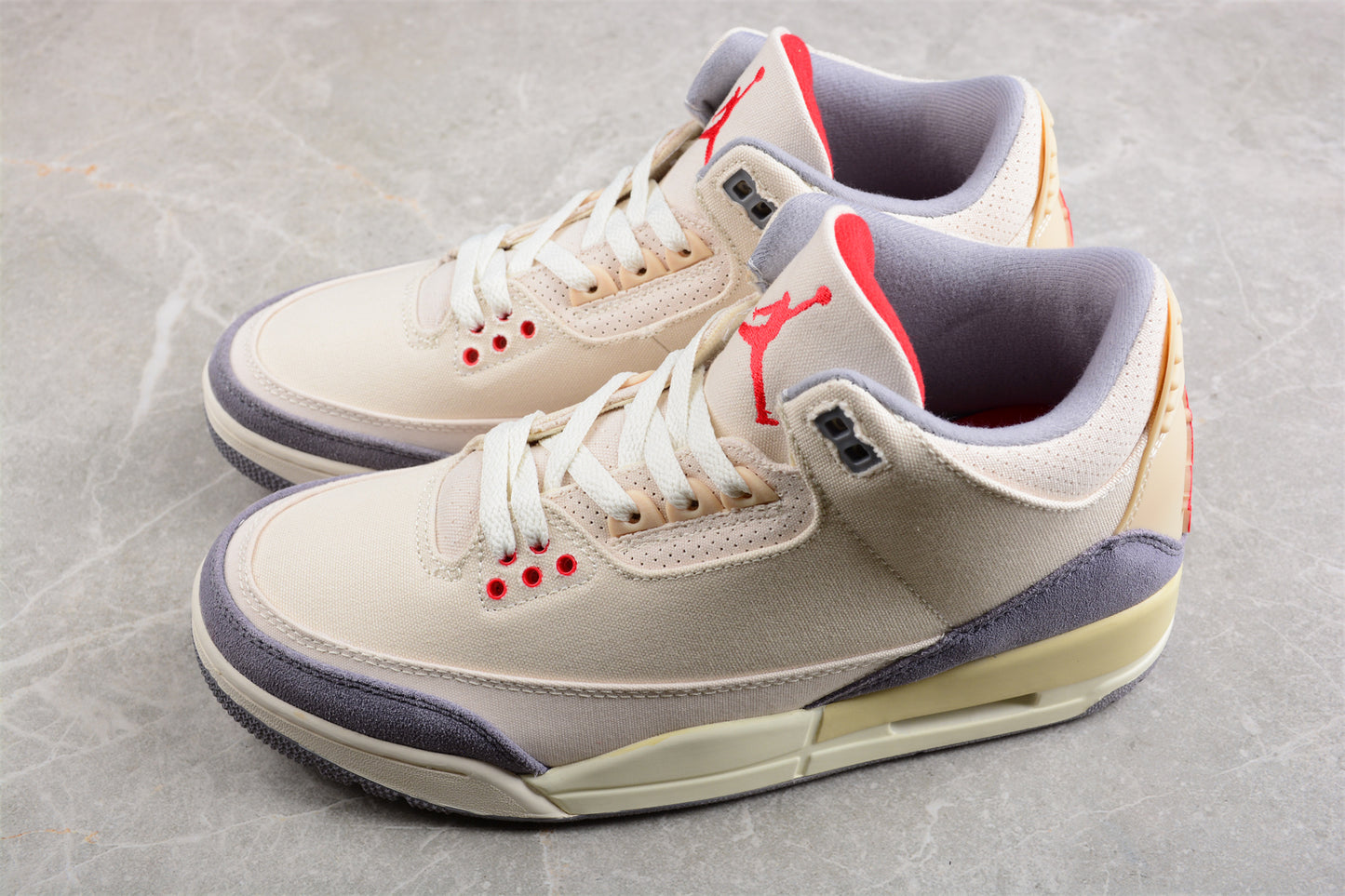 Air Jordan 3 "Muslin" cement Gray  Shoes braveps